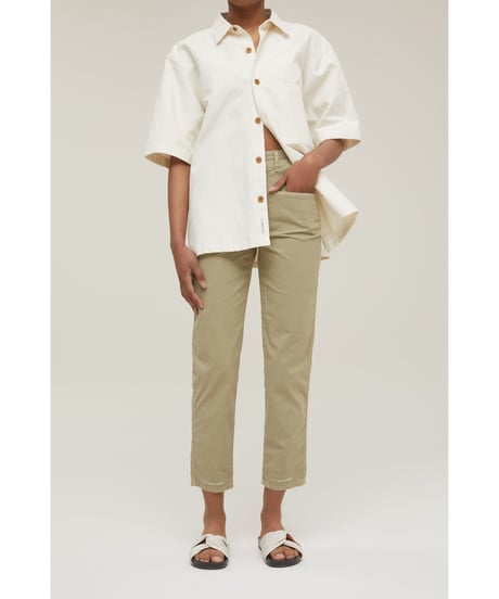 CLOSED Men's/コットン＆リネンシャツ/エクリュ