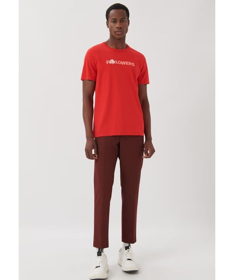 ［残り僅か］/Organic Cotton 100% ﾌｫﾛﾜｰｽﾞT-ｼｬﾂ/ﾚｯﾄﾞM