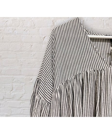 Cotton Shirt/Dress/Black stripes
