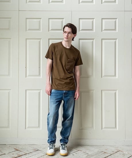 Loreak/Organic Cotton 100% ﾎﾟｹｯﾄT-ｼｬﾂ/ﾌﾞﾗｳﾝM