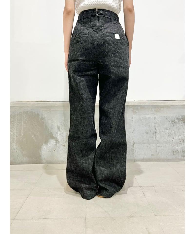 バックストラップデニム/ハイウエスト/BLACK | ETTA