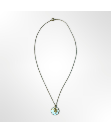 Mother of Pearl and Leaf ネックレス（シルバーチェーン）