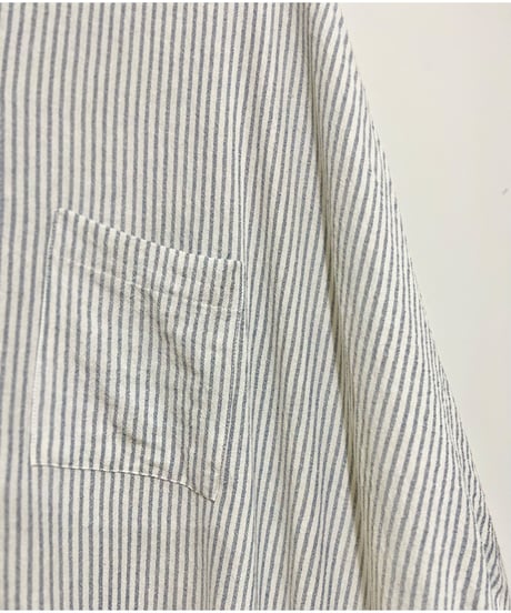 Boxy Stripe/Shirt Dress/Ocean