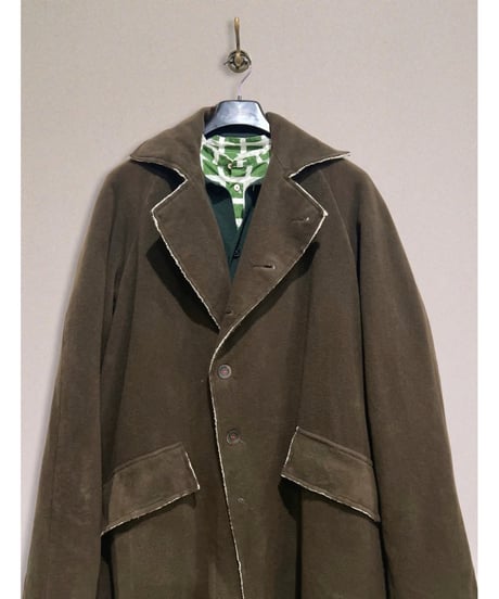 【残り僅か】Men's Hannoh wessel/ウール&カシミヤロングコート/Dark brown