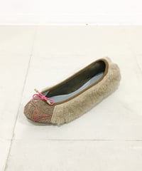 Meher  Kakaliaムートンバレエシューズ/ライトブラウン