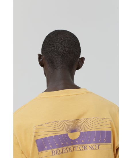 【残り僅か】CLOSED Men's/ｵｰｶﾞﾆｯｸ・ﾛﾝｸﾞTEE/Honey mustard