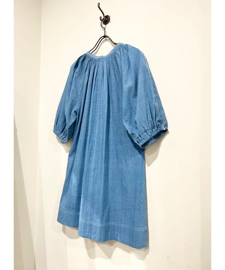 NY Mane/Kala cotton ミニドレス/Indigo