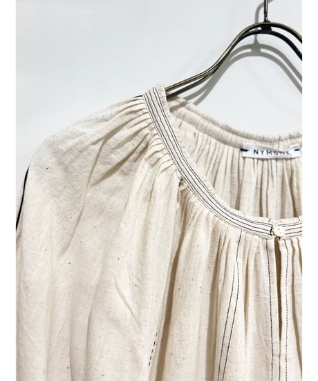 NY Mane/Kala cotton ミニドレス/Ecru