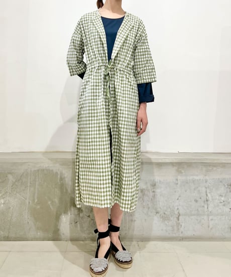 Mamab./ギンガムドレス/コットンナイロン/アロエ