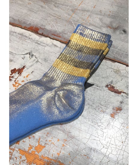 ｼｰｱｲﾗﾝﾄﾞｺｯﾄﾝ箔ﾌﾟﾘﾝﾄｿｯｸｽ/ｱｽﾞｰﾛ×ﾌﾞﾛﾝｽﾞ