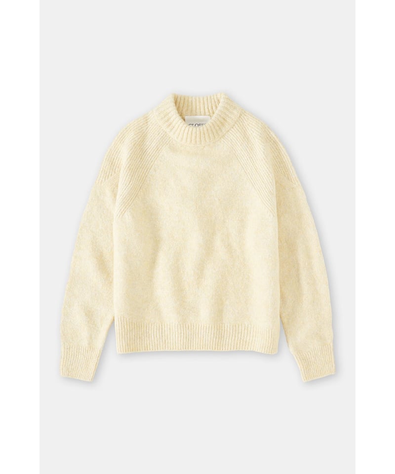 ebure アルパカクルーネックニット NewAnce セーター ニット 「NewAnce」アルパカクルーネックニット