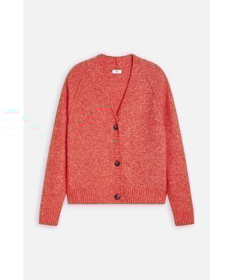 【残り僅か】CLOSED/ウール&コットンニットCardigan/Red