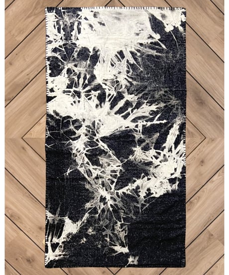 Turkish carpet Small /Black patchwork/vintage and antique