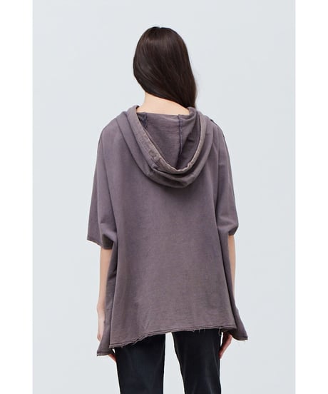 【残り僅か】Box Big Tee フーディー/Cotton100%/Aubergine