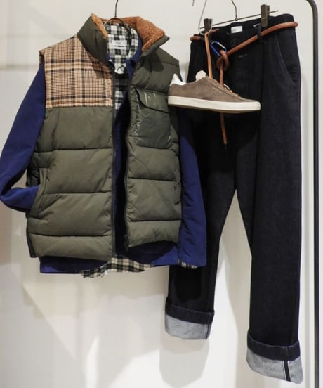 CLOSED Men's/シンサレートベスト/カーキ