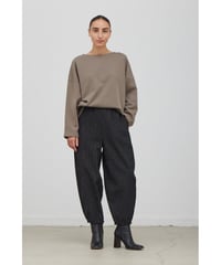 【残り僅か】Dot Relaxed Pants/Cotton 100%/Black