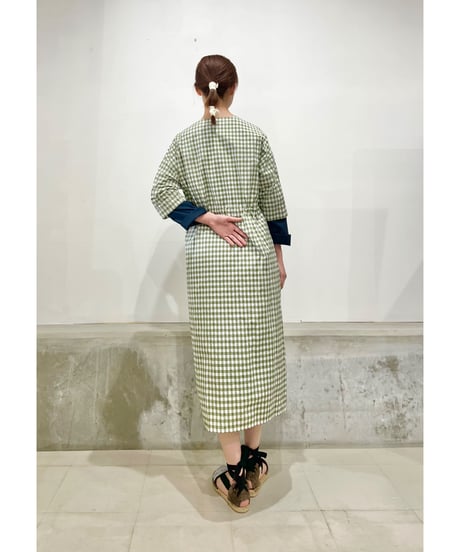 Mamab./ギンガムドレス/コットンナイロン/アロエ