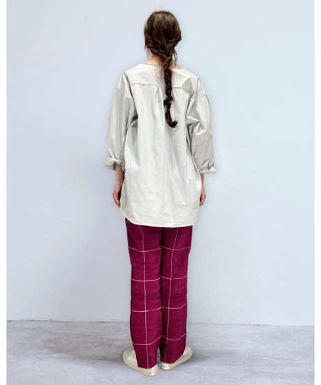 【残り僅か】Aequamente/コットントップス/オイスターグレー