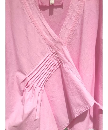 Lady'sコットンカシュクールシャツ(ローズ・グレー)/HannohWessel/38