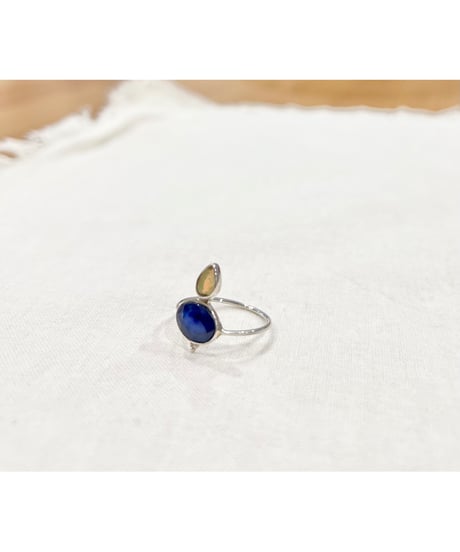【残り僅か】nina des criquets/Tanzanite & Opal ring/4sr-13