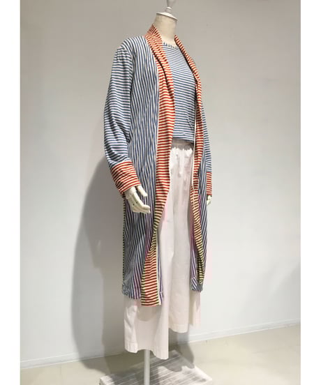 コットン＆リネンカーディガン／アランチャ＆アズーロ