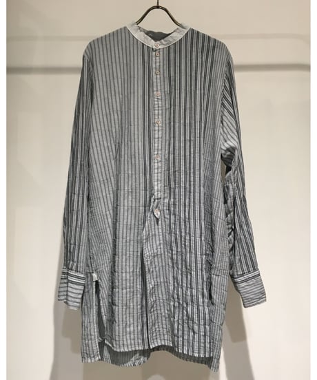 Men'sコットンストライプシャツ/HannohWessel/Mサイズ