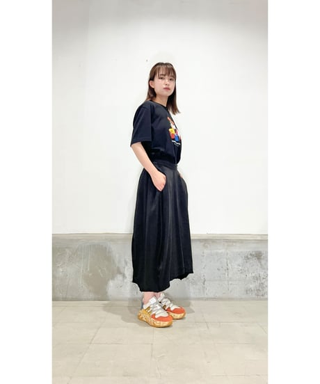 Loreak/Organic Cotton ｸﾞﾗﾌｨｯｸﾌﾟﾘﾝﾄT-ｼｬﾂ/ﾌﾞﾗｯｸ