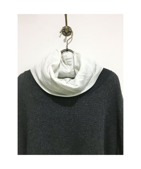 【残り僅か】elsa esturgie/ﾘｻｲｸﾙｳｰﾙ＆ｵｰｶﾞﾆｯｸｺｯﾄﾝ ﾀｰﾄﾙﾆｯﾄ