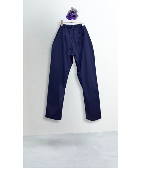Men'sコットンストレッチパンツ/HannohWessel/ネイビー