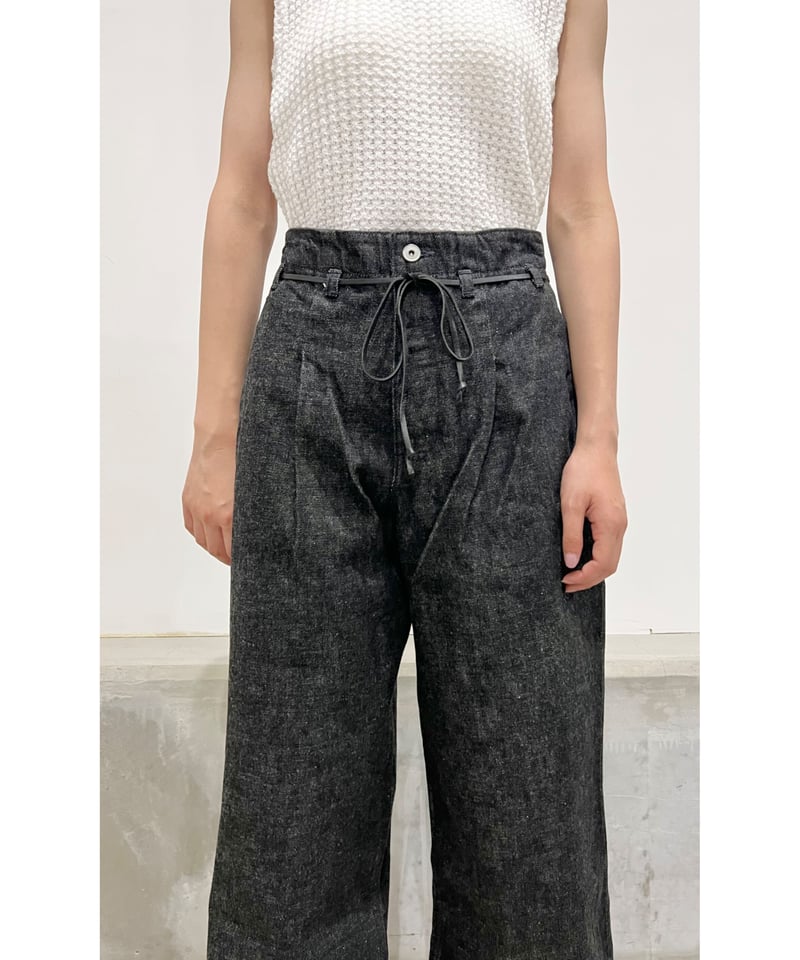 ハイバックデニム/ハイウエスト/BLACK | ETTA