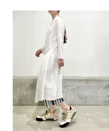 Hannoh wessel/コットンメタルパンツ/グレー＆ネイビー