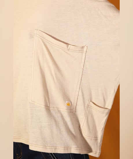 L.F MARKEY/クロップド・ポケットTEE/ベージュ
