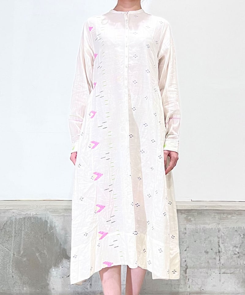 残り僅か】injiriコットン100％/ドレス654/White | ETTA