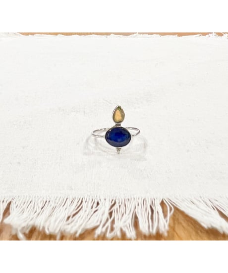 【残り僅か】nina des criquets/Tanzanite & Opal ring/4sr-13