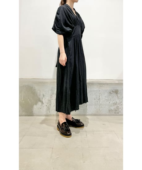 【残り僅か】elsa esturgie/ｼｮｰﾙｶﾗｰﾄﾞﾚｽ/ﾁｬｺｰﾙｸﾞﾚｰ