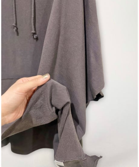 【残り僅か】Box Big Tee フーディー/Cotton100%/Aubergine