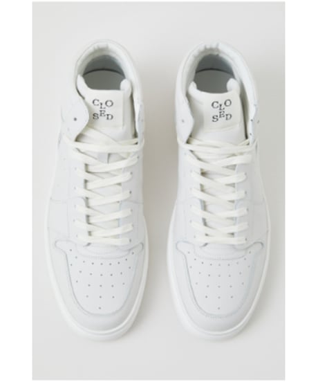 【残り僅か】CLOSED  Lady's ハイカットレザースニーカー/ホワイト