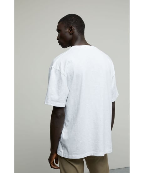 【残り僅か】CLOSED Men's/ﾌﾛﾝﾄﾌﾟﾘﾝﾄT-ｼｬﾂ/White