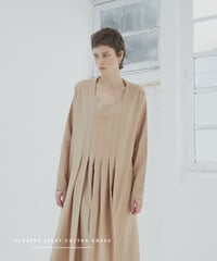 ビューティーネックワンピース/カラー・CAMEL