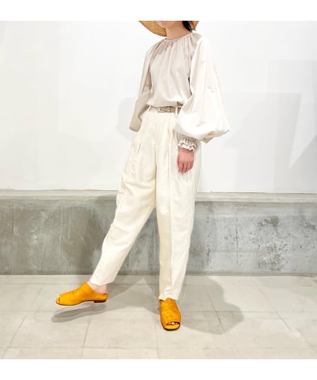 【残り僅か】TEIJA/トップス/ｺｯﾄﾝｻﾃﾝ・ﾌﾟﾗﾁﾅ