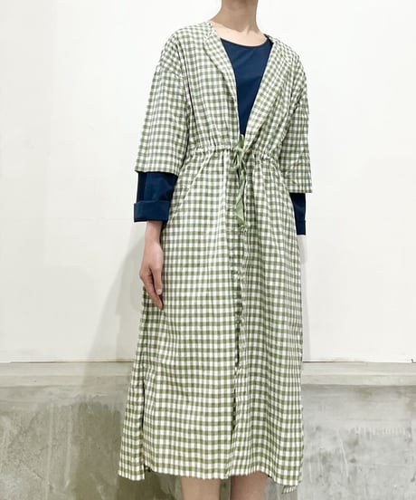 Mamab./ギンガムドレス/コットンナイロン/アロエ