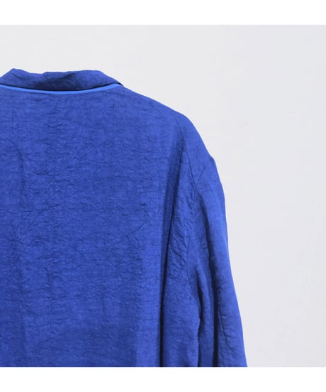 Men'sリネンジャケット/HannohWessel/ブルーネイビーストライプ