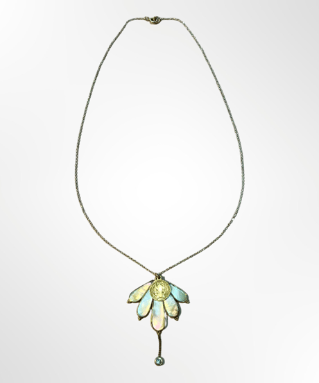 nina des criquets/Mother of Pearl and Maria ネックレス（シルバーチェーン）