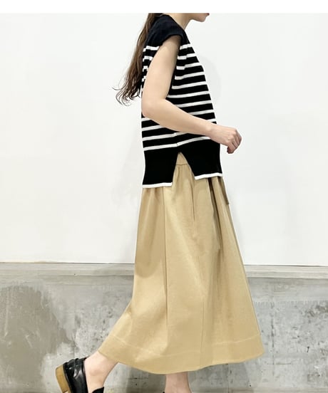 CLOSED/ニットベスト/Black stripes