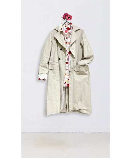 【残り僅か】Men'sフラワープリントシャツ/HannohWessel/レッド