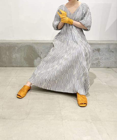 TEIJA/ドレス/ｺｯﾄﾝｽﾄﾗｲﾌﾟ・ﾌﾟﾘｰﾂ