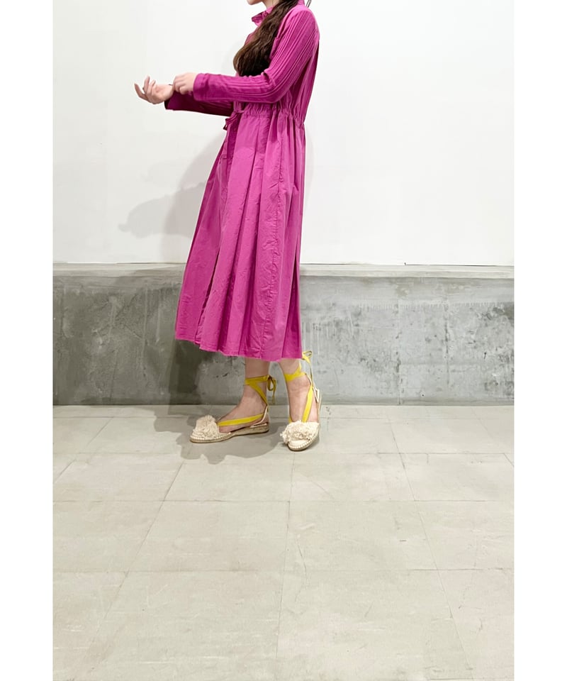 Lady'sコットンワンピース（マゼンタ)/HannohWessel 40 | ETTA