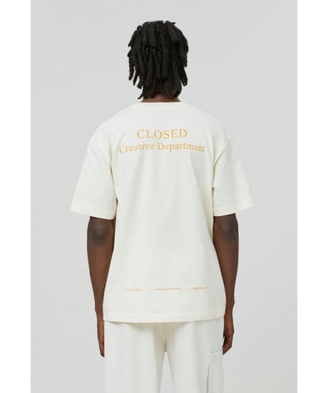 【残り僅か】CLOSED Men's/オーガニックプリントTEE/Cream