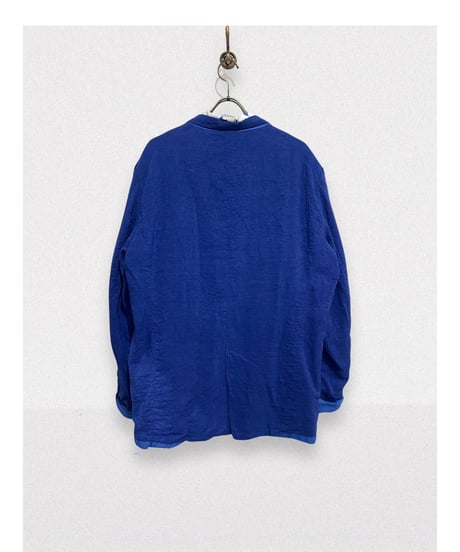 Men'sフラワープリントシャツ/HannohWessel/ネイビー