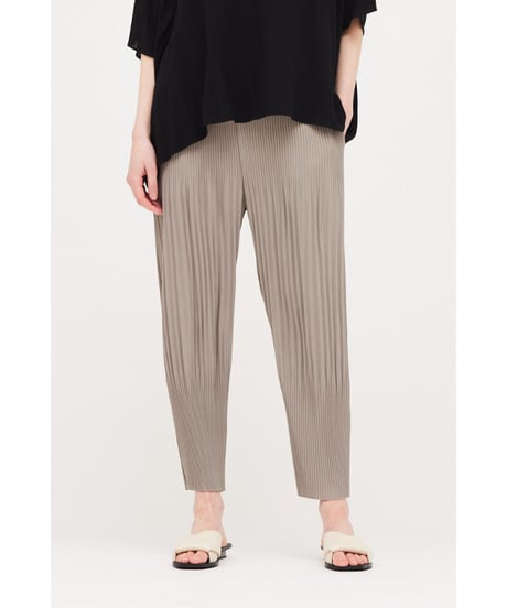 【残り僅か】Pleated Pants/Fawn グレージュ